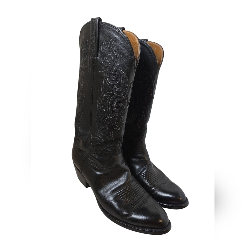 Lucchese Men's Cowhide Western Boots - Round Toe Size 8 - Picture 2 of 8